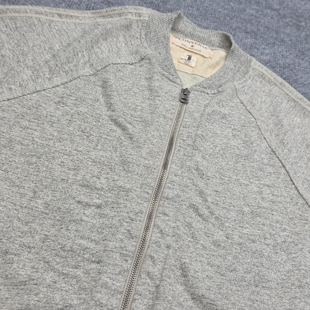Converse x John Varvatos Zip Sweatshirt Jacket Men's Small Gray
